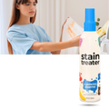 Spray de limpeza a seco anti-mancha da The Hate Stains Co. para roupas, com aplicação fácil e efeito rápido na remoção de manchas.