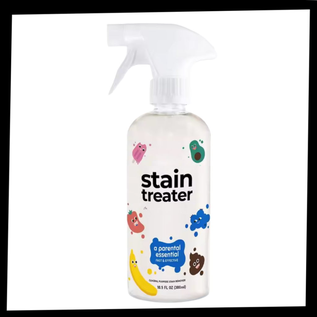 Spray de limpeza a seco da The Hate Stains Co. para remoção de manchas, produto de lavanderia compacto e eficiente.