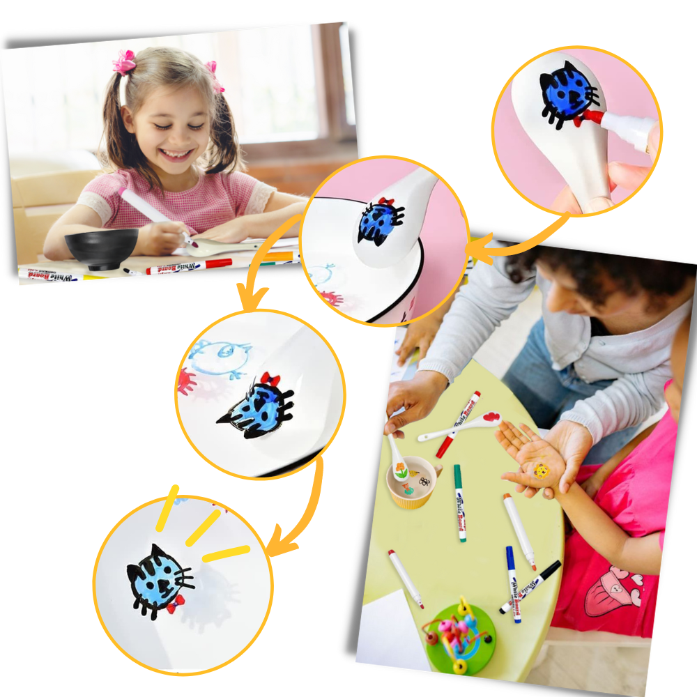 Conjunto de canetas de pintura à água da marca Chaok, instrumentos de escrita e desenho com cores vibrantes e fácil aplicação.