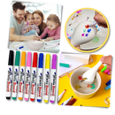 Conjunto de canetas de pintura à água Chaok para escrita e desenho com cores vibrantes e pontas finas.