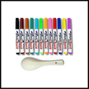 Conjunto de canetas de tinta aquarela Chaok, instrumentos de escrita e desenho com cores vibrantes e embalagem.