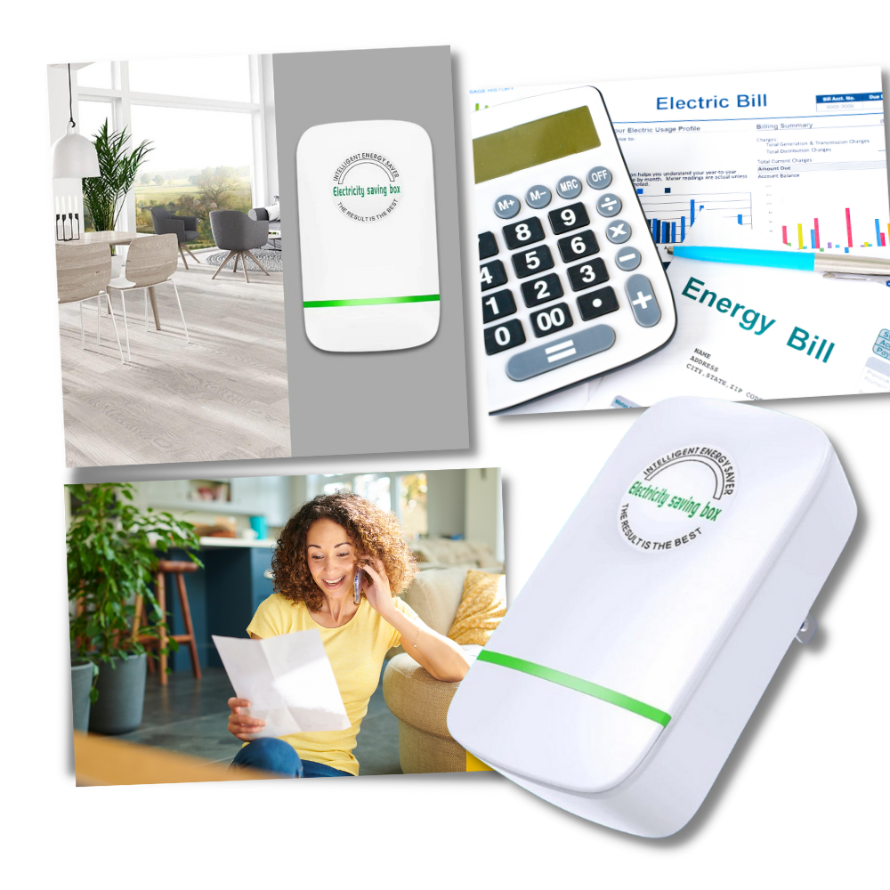 Acessório elétrico Magideal para economia de energia, dispositivo compacto e eficiente para redução de consumo energético.