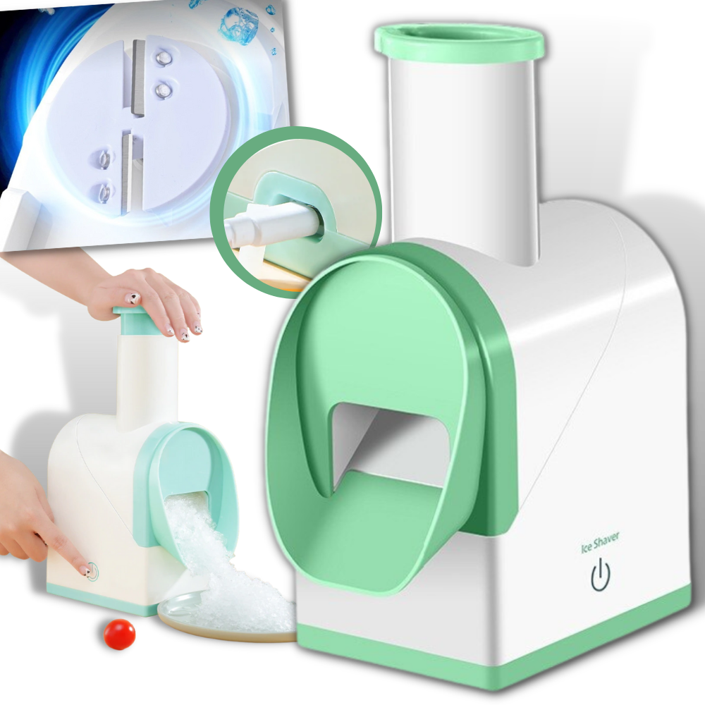 Acessórios de eletrodomésticos Magideal para triturar gelo sem fio, com lâminas e corpo compacto em uso na cozinha.