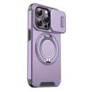 Capa magnética para iPhone Mayzer na cor roxa, proteção de telefone com design de armadura magnética.