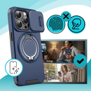 Capinha magnética Mayzer para iPhone, proteção de telefone com acabamento limpo e design fácil de tocar e deslizar.