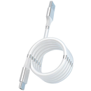 Cabo USB magnético branco Agptek, flexible, de 1,8m, compatível com dispositivos eletrônicos com conector Type A