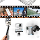 Câmera Insta 360 sem fio com montagem magnética da Randolph, ideal para gravações mãos livres e uso fácil.