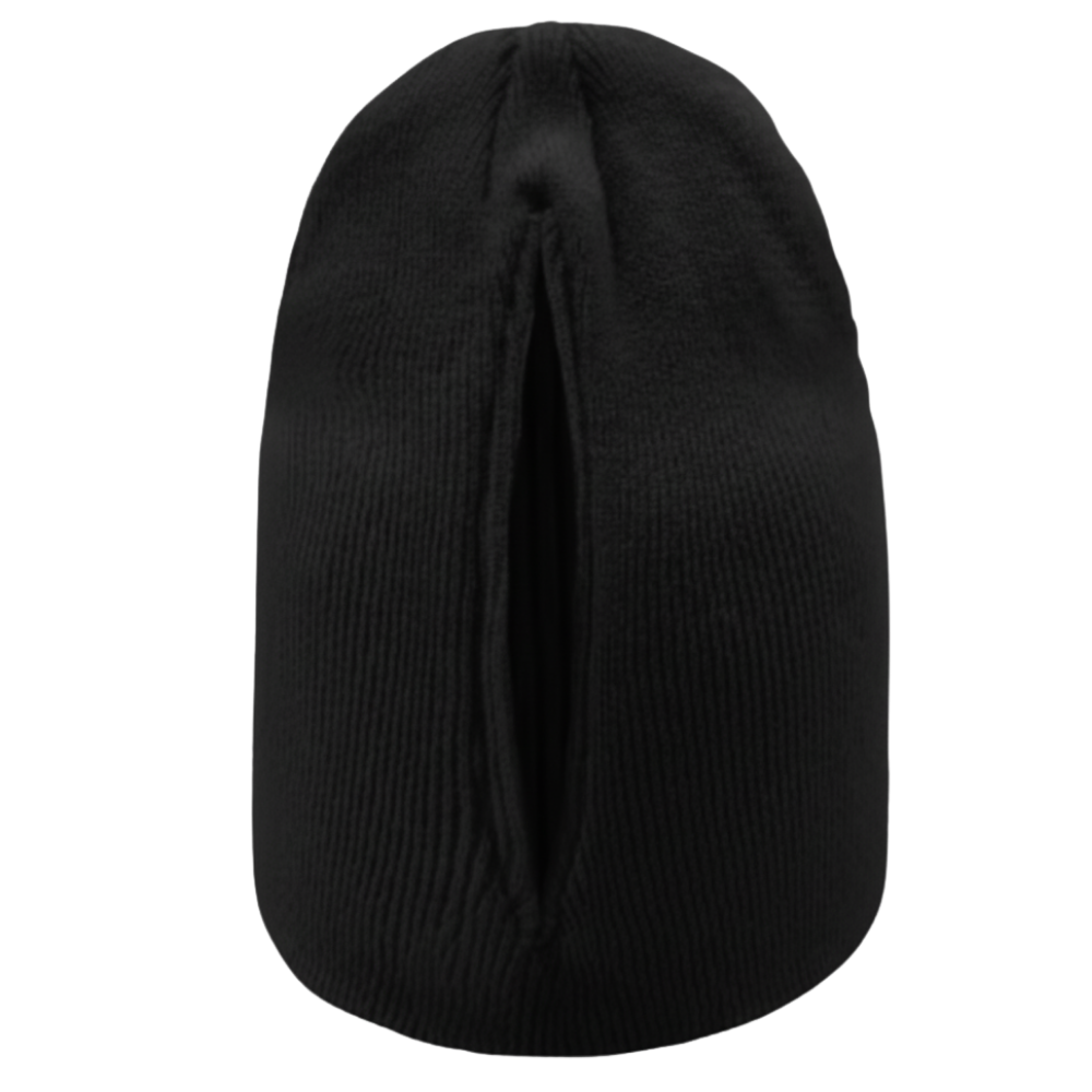 Chapéu feminino Homyl com abertura magnética para rabo de cavalo, em cor preta, feito de tecido confortável e prático.