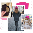 Gorro feminino Homyl com abertura magnética para rabo de cavalo, tecido macio e confortável, ideal para prender o cabelo facilmente.