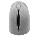 Chapéu feminino Homyl com abertura magnética para rabo de cavalo, em cinza, confortável e prático para penteados rápidos.