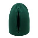 Chapéu feminino Homyl com abertura magnética para rabo de cavalo, em tecido verde, ideal para manter o penteado confortável.