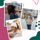 Gorro feminino Homyl com abertura magnética para rabo de cavalo, ideal para penteados fáceis e práticos.