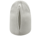 Chapéu feminino Homyl com abertura magnética para rabo de cavalo, tecido branco e design prático para mulheres.