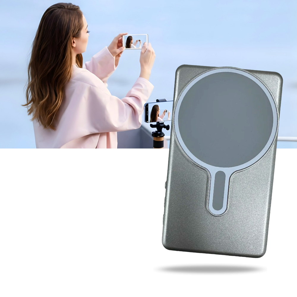 Monitor magnético para telefone móvel Moultrie, acessório eletrônico com suporte para selfies e fotografia móvel.