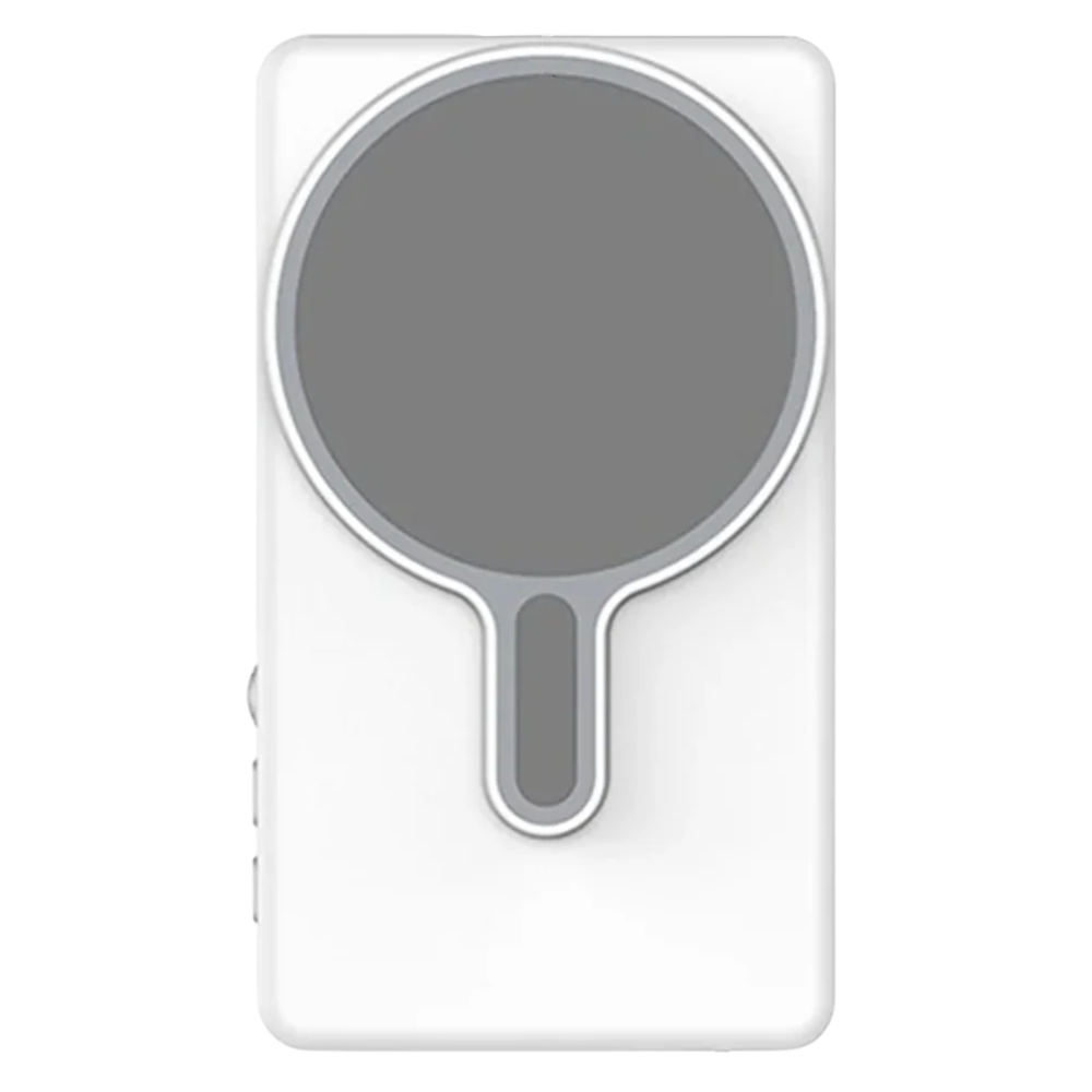 Monitor magnético branco da Moultrie para telefone móvel, acessório eletrônico com suporte magnético para selfies.