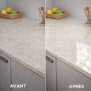 Agente platificante nanocristalino 3-em-1 da Maison Elara para limpar, proteger e renovar superfícies de pedra e azulejo.