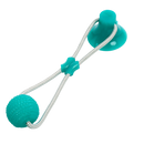 Balle com ventosa azul para cães, acessório para brinquedo, marca Manfiter, ideal para diversão e exercícios caninos