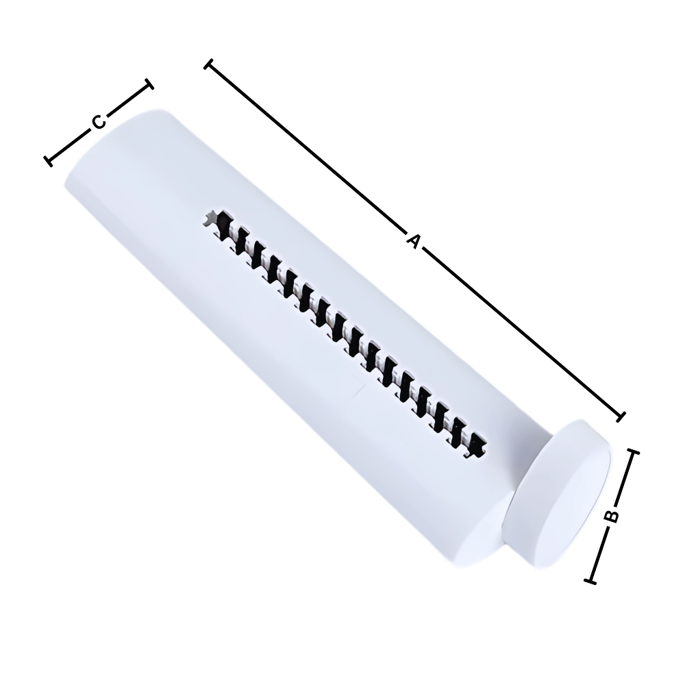 Cortador de papel manual portátil da marca Shredders, destruidor de documentos compacto e leve em imagem de dimensões