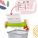 Triturador de papel portátil manual da marca Shredders, destrói documentos de forma segura e prática.