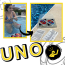 Baralho de cartas UNO Classique à prova d água da Mattel, com cartas coloridas e resistentes para jogos ao ar livre.