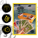 Jogos de cartas UNO Classique Waterproof da Mattel, baralho resistente à água com cores vibrantes e cartas padrão.