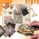 Papier origami 3D de animais, dinossauro, da marca Maxcozy, ideal para hobbies de artesanato criativo.