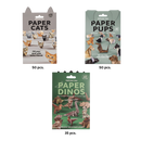 Papier origami 3D de dinossauro da Maxcozy, material para hobbies criativos e artesanato com animais em papel.