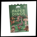 Papier origami 3D de animais, brinquedo de lazer criativo da Maxcozy, com dinossauro em papel dobrado e detalhes coloridos