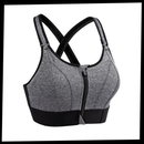 Soutien-gorge de esporte racerback Yeyele com suporte máximo, ideal para atividades físicas e conforto na prática esportiva.