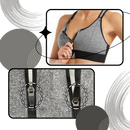 Soutien-gorge de esporte Yeyele com costas nadador, suporte máximo, tecido confortável para atividades físicas.