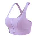 Soutien-gorge esportivo Yeyele com costas de nadador, suporte máximo, de cor roxa, para atividades físicas e conforto.