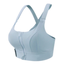 Soutien-gorge de esporte Yeyele com costas nadador, suporte máximo, em azul claro, ideal para atividades físicas.