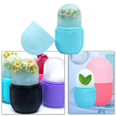 Tasse de massage a glace para o rosto da Mega Wheels, com acabamento rosa e design para cuidados cosméticos faciais.