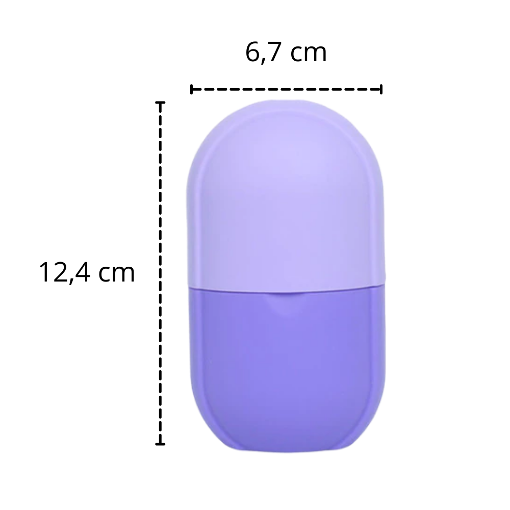 Tasse de massagem facial de gelo da Mega Wheels, com design rosa, ideal para cuidados de beleza e cosméticos faciais.