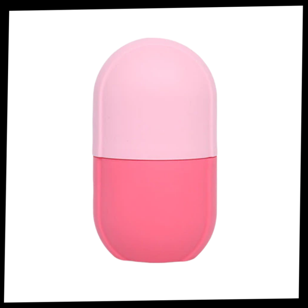 Tasse de massagem com gelo para o rosto da Mega Wheels, em material rosa, ideal para cuidados cosméticos e rejuvenescimento facial