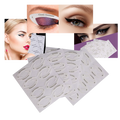 Pack de pochoirs à ligneur rápido da Megawheels, conjunto de cosméticos com modelos variados para maquiagem precisa.