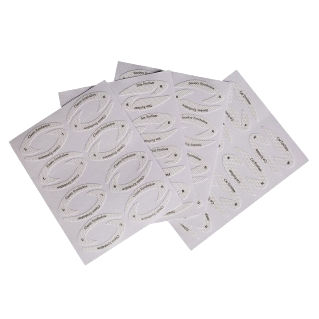 Pack de pochoirs à ligneur rápido Megawheels para cosméticos, fácil de usar e ideal para desenhos precisos em maquiagem.