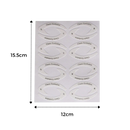 Pochoirs à ligneur rapide Megawheels para cosméticos, conjunto de moldes para design de unhas e maquiagem.