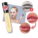 Brilho labial repulsor da marca Meitianfacai, cosméticos com efeito de volume nos lábios, em embalagem elegante.