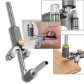 Accessoire Menolana pour outils de mesure, outil de traçage à double fonction pour le travail du bois, en plastique noir.
