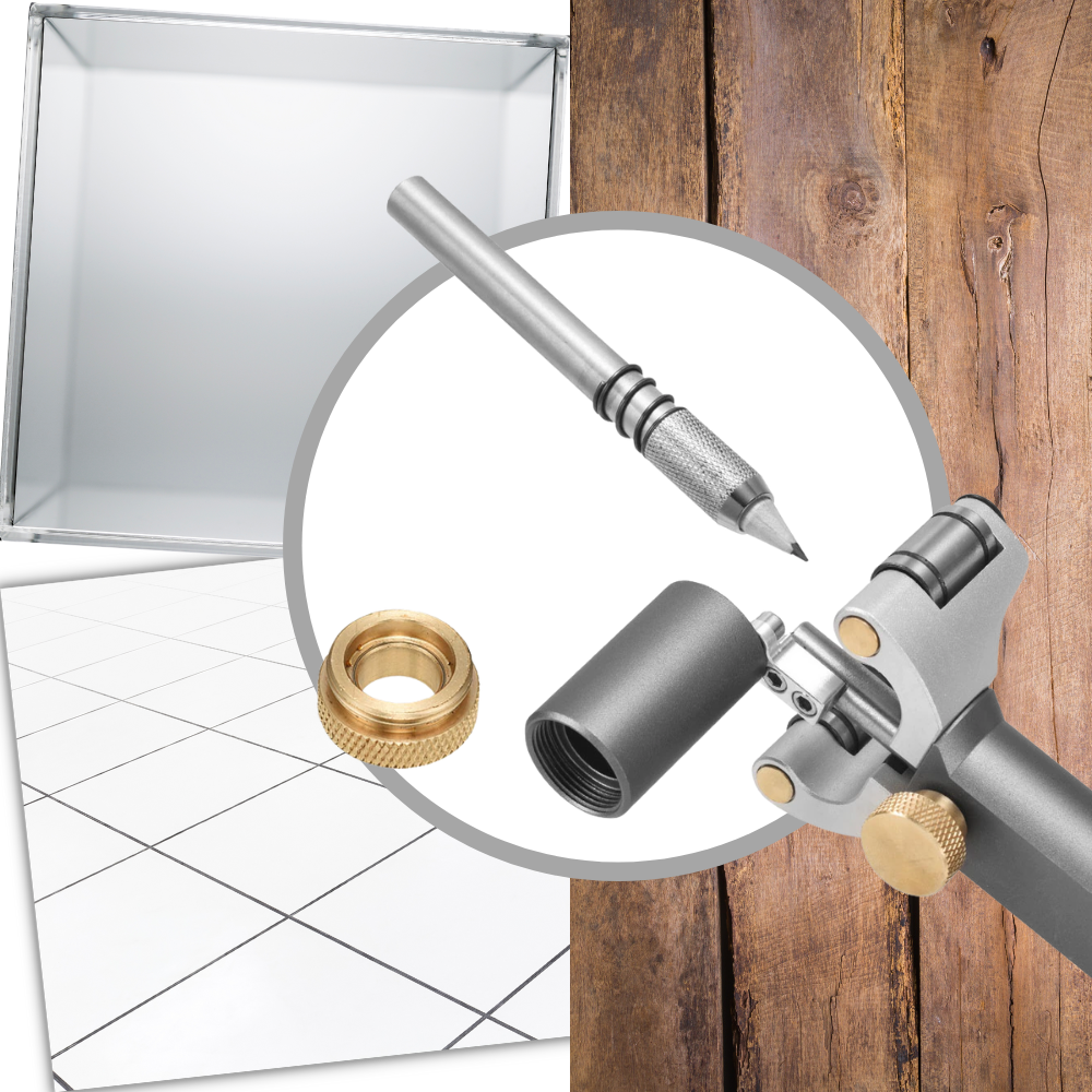Accessoire Menolana pour outils de mesure et détecteurs, outil de tracage à double fonction pour le travail du bois.