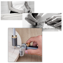 Accessoires Menolana pour outils de mesure, outil de traçage à double fonction pour le travail du bois, avec détails visibles.
