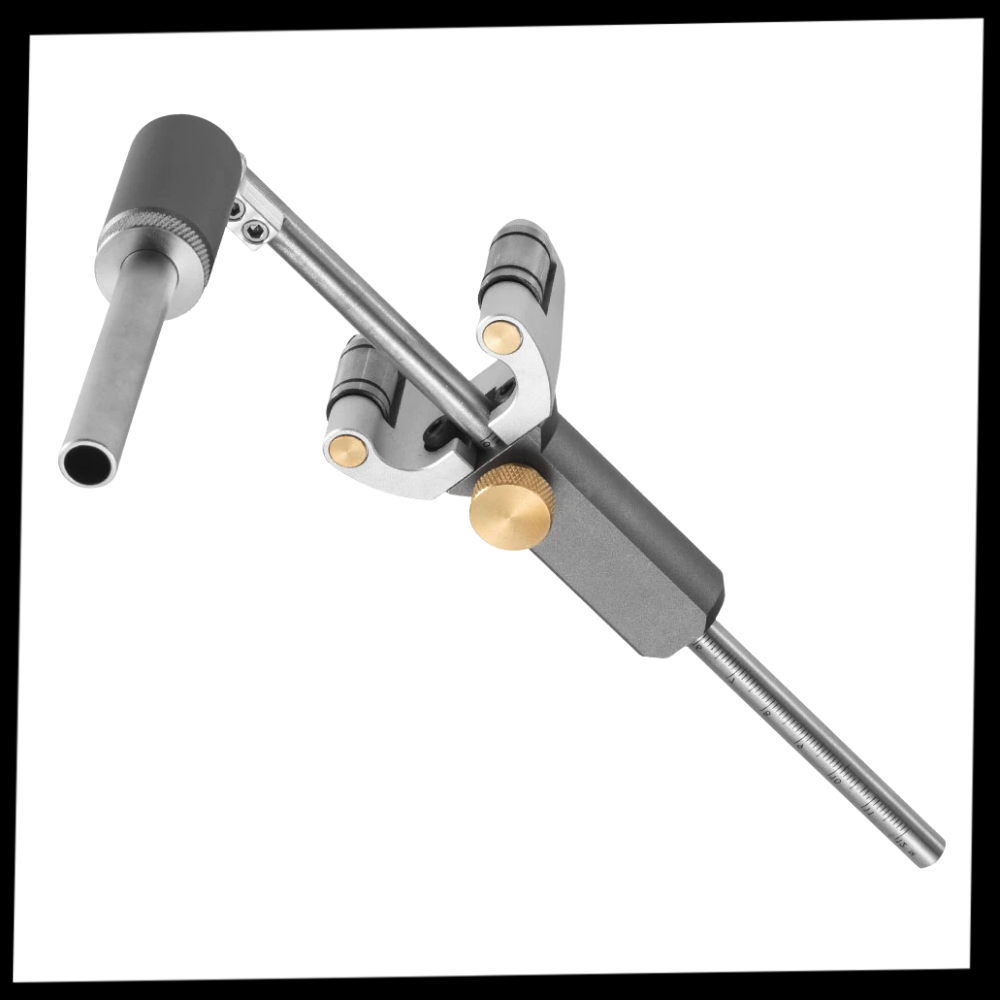 Accessoires Menolana pour outils de mesure, outil de traçage à double fonction pour travail du bois, en plastique noir.
