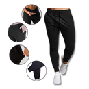 Calças de fitness masculinas da Mens Sweatpants, tecido confortável, ajuste esportivo, ideal para treinos e atividades físicas.