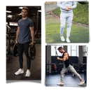 Calças de fitness masculinas da Mens Sweatpants, roupas esportivas confortáveis para uso diário e atividades físicas.