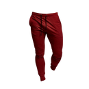 Calças de fitness vermelhas masculinas da marca Mens Sweatpants, roupas de esporte confortáveis para treinos.