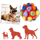 Bola de estímulo mental para cães Hopday, acessório de treinamento com superfície texturizada de diferentes tamanhos