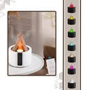 Difusor terapêutico Aoiroe para aromaterapia, com design de fogueira relaxante e ativador de ambientes com aromas naturais.
