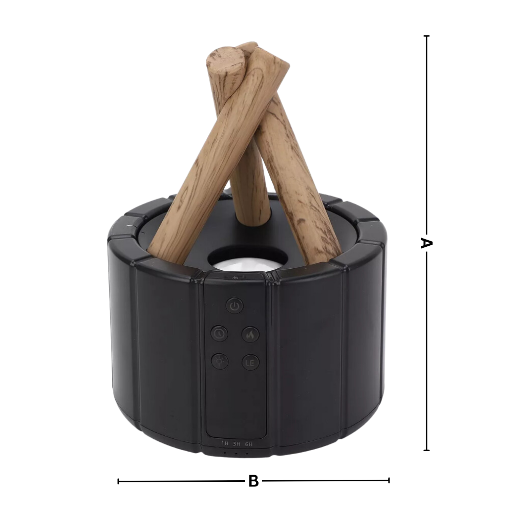 Difusor terapêutico Aoiroe para aromaterapia, com design que remete a fogo de artifício, ideal para relaxamento e bem-estar.