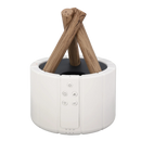 Difusor terapêutico Aoiroe branco para aromaterapia, usado em aquecimento e climatização, com design elegante e moderno.